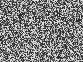 Static on TV screen